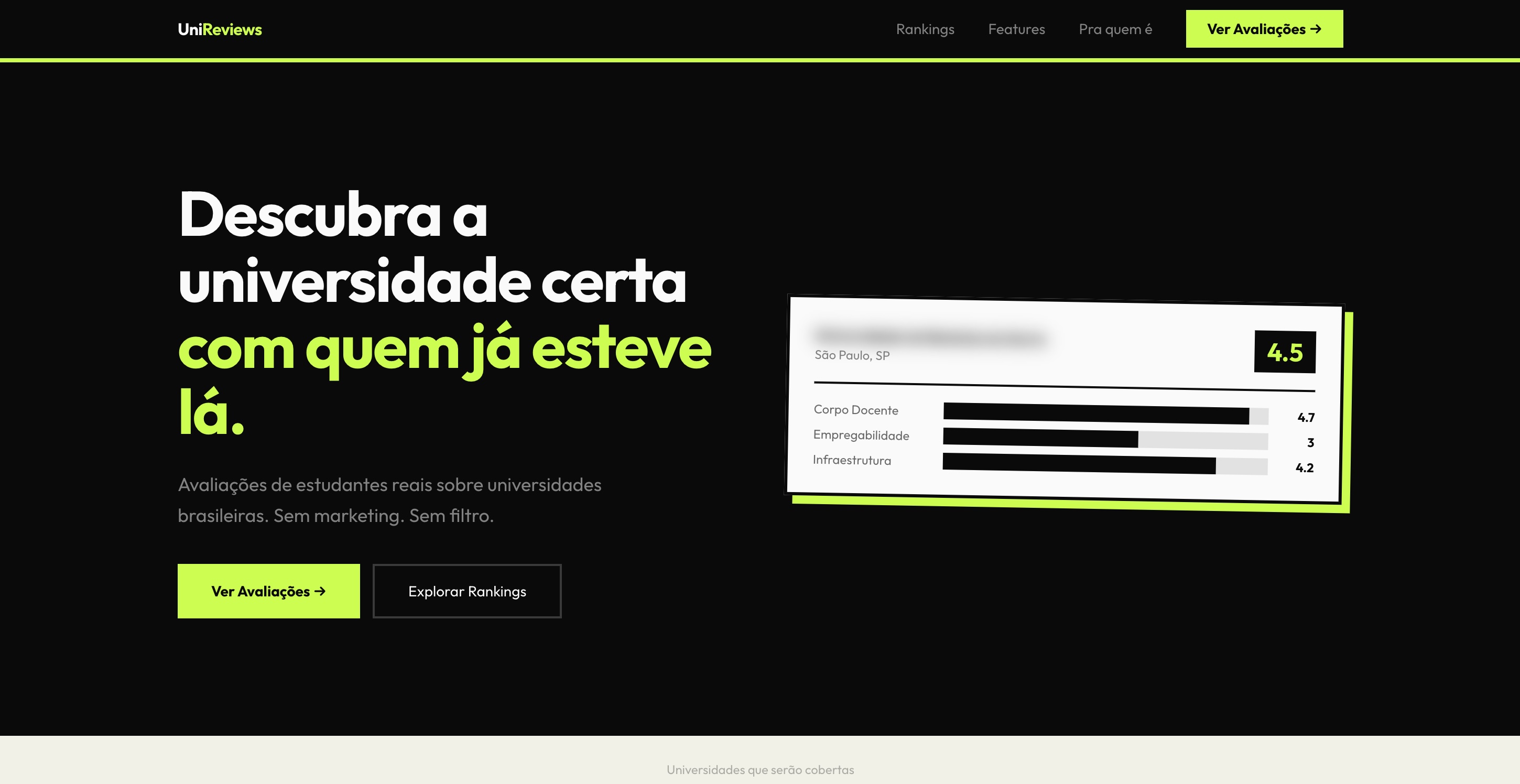 UniReview - University Rating Platform